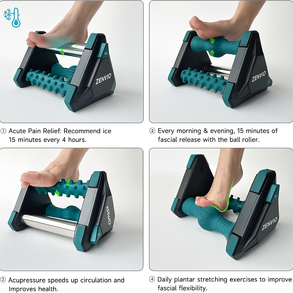 Zenvio - Icing Foot Relief Palantir Fascia 3 in 1 Massager